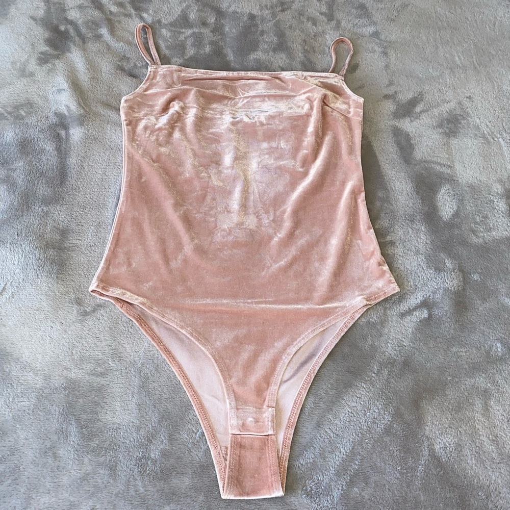 velvet cami bodysuit